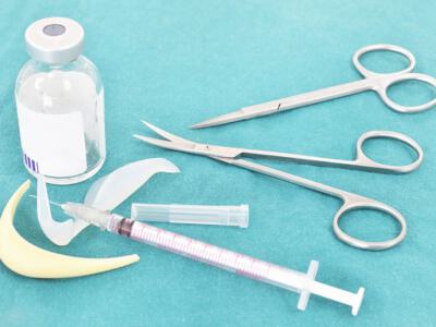 Surgical tools aimed to perform different types of chin augmentation procedures.