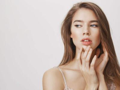 Close-up of a woman's lips post-lip lift, highlighting recovery stages and care tips.