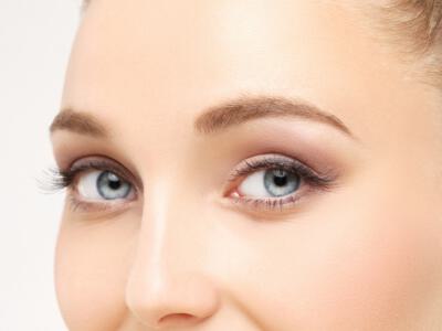 The excess fat deposits and aged appearance of hooded eyes can be improved with upper eyelid surgery.